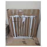 REGALO WHITE METAL PRESSURE-MOUNTED SAFETY GATE