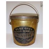 John Peters Pure Open Kettle Rendered Lard Metal Pail