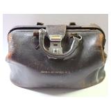 Antique Physician Medical Bag with Contents-Bag Handles Need Repair