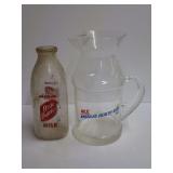 Dixie Dairies Milk Bottle and Milk America