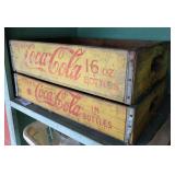 Vintage Coca-Cola Wooden Beverage Crates
