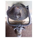 Antique Cast Iron Cow Head Dinner Bell
