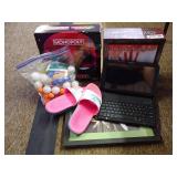 Mixed Lot of Board Games, Nike Slides, and More