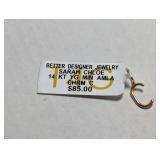 Sarah Chloe 14 Karat Yellow Gold Letter C Charm