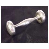 Sterling Silver Baby Rattle with Engravings