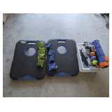 EASTPOINT BEAN BAG TOSS GAME AND NERF DOG TOY SET