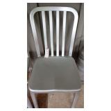 Aluminum Slat-Back Side Chair