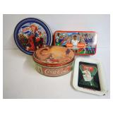 Collection of Soda Advertising Tins and Tray