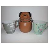 Ceramic Dog-Themed Kitchen Set