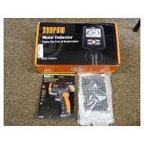 Sunpow Metal Detector Model OT-MD13, Klein Tools IR1 Infrared Thermometer and Mini Camp Stove