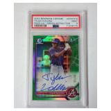 2022 Bowman Chrome Tyler Collins 1st Bowman Prospect Autograph Green Refractor PSA 9