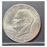 1971 -S  U.S. Eisenhower Silver Dollar .40%Ag