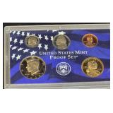 2003 U.S.Mint Proof Set Includes; Roosevelt Dime, Washington Quarter, Lincoln Cent, Kennedy Half Dollar, and Sacagawea Dollar