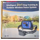 Open Box- Intelligent 2-in-1 Dog Training & Outdoor Wireless Fence System (Model B-77)