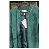 NWT - Emerald Green Suede Jacket by 
Linea By Louis Dell