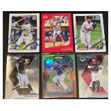 6 Various Rookie Baseball Cards