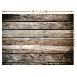 2  - 7x5ft Brown Wood Backdrop Photography Backdrop Wood Floor Wall Background