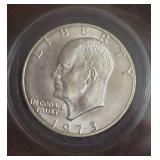 1973-S U.S. Silver Eisenhower Dollar .40%Ag