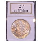 1884-O MS65 U.S. Morgan Silver Dollar