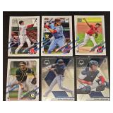 6 Various Rookie Baseball Cards