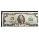 Series 2017A U.S. $2 Federal Reserve Note S.N. K31413144A