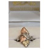 Black Hills 12Kt. Gold and Sterling Silver Ring Size 7.5