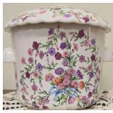 W.S. George Covered Casserole Dish, Cookie Jar - Bolero. One Handle is Chipped. Please See Pictures.