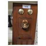 Made to Look Like a Vintage Wooden Wall-Mounted Antique Crank Telephone  (does not operate. nothing inside box)
