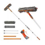 Squeegee Window Cleaner 2 in 1 Rotatable Window Cleaning Tool Kit with Extension Pole, Window Washing Equipment with Bendable Head for Indoor/Outdoor Window and Car Glass (Stock Photos) Open Box
