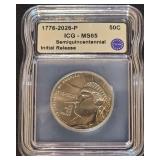 1776-2026-P  ICG MS65 Semiquincentennial