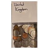 Assortment of English Coins. Has Been Sorted but Not Researched.