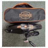 Portable Handheld 12V Worx Car Vacuum Cleaner 2.0, 16ft Cord, LED Light, Bag, & Attachments
