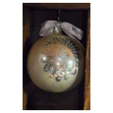 Vintage 1997 Waterford Holiday Heirloom  Star Cut Festival 4â€ Ball Ornament