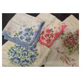 5 Vintage Handkerchiefs