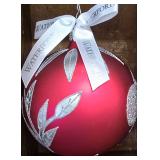 Waterford Holiday Heirloom Crimson Mirror Ball