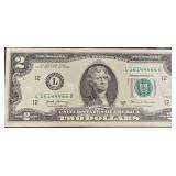 Series 2017A U.S. $2 Federal Reserve Note S.N.L16144466B