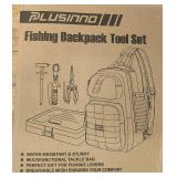 Fishing Backpack with Tackle Box & Fishing Gear Kit Tackle BagWaterproof Fishing Sling Tackle Backpack with Fishing Kit With Rod Holder, Fishing Gifts for Men With Lures, Fishing Pliers