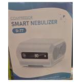 D-77 Digital, Electronic Compressor Smart Nebulizer, Designed to Convert Liquid Into an Aeorosol Mist to  be Used for Delivering Breathing Treatments.