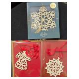 Lot of 3 Vintage Lenox Christmas Ornaments