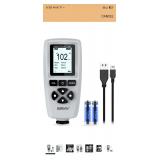 Mil Thickness Gauge, Coating Thickness Gauges with Backlight LCD Display, Paint Depth Gauge Meter for Car Automotive, Limit Alarm/Data Storage/Export Data/PC Software Analysis (Grey) (First Photo Stoc