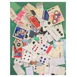 Box Lot of Button Cards - Vintage to Modern