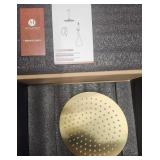 New - Brushed Gold Overhead 10" Shower System Hand Held Sprayer Included
