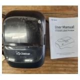 C Label CT221B Label Printer And Manual (Uses 40Ã—30mm Paper)