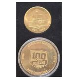 Green Bay Packers 100 Seasons and Counting, and Pro Football Hall of Fame Commemorative Coins.
