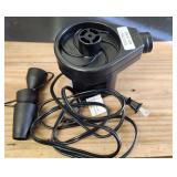 120V Electric Pump Used To Quickly Inflate An Air Bed. Several Size Air Nozzles Included