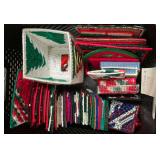 Handstitched Box Full of Plastic Canvas Needlecraft. Coasters, Trivets etc. Whatever You Want Them to Be. Tub Not Included so Bring a Bag or Box.
