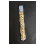 PÄºastic Vial Filled With .9999 Fine Gold Flakes- 1/100g