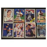 8 Various Atlanta Braves Baseball Cards