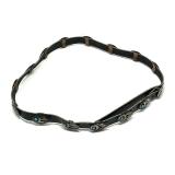 Navajo Style Silver Bear Claw Hat Belt with Turquoise Stones