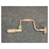 Hand Crank Brace Drill with Wooden Handles